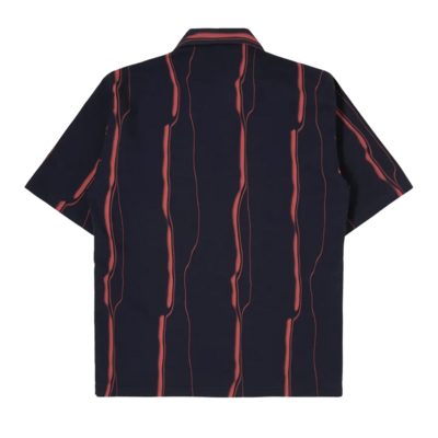 Mercury Stripes Short Sleeve Shirt Maritime Blue
